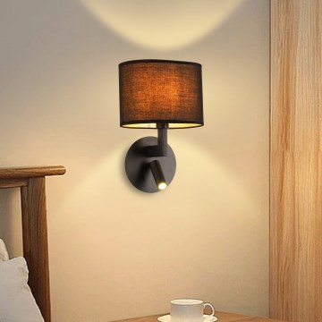 Brilagi - Candeeiro de parede LED DAYA 1xE14/40W/230V + LED/3W preto