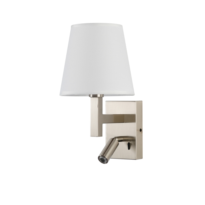 Brilagi - Candeeiro de parede LED DEYA 1xE14/40W/230V + LED/3W branco/cromado mate