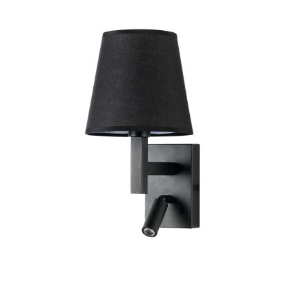 Brilagi - Candeeiro de parede LED DEYA 1xE14/40W/230V + LED/3W preto