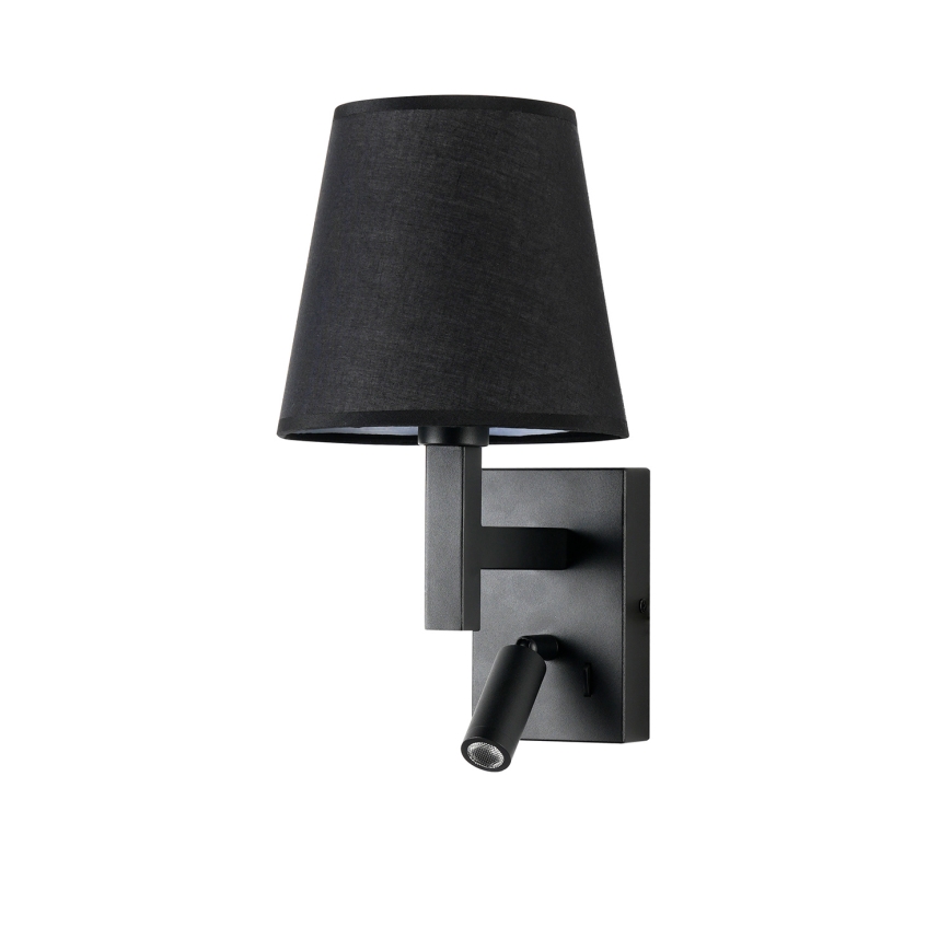 Brilagi - Candeeiro de parede LED DEYA 1xE14/40W/230V + LED/3W preto