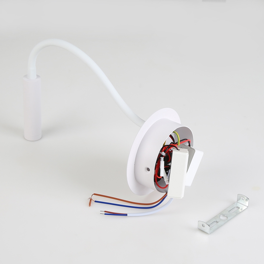 Brilagi - Candeeiro de parede LED flexível com porta USB MAYA LED/3W/230V 4000K branco