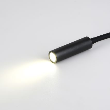 Brilagi - Candeeiro de parede LED flexível com porta USB MAYA LED/3W/230V 4000K preto