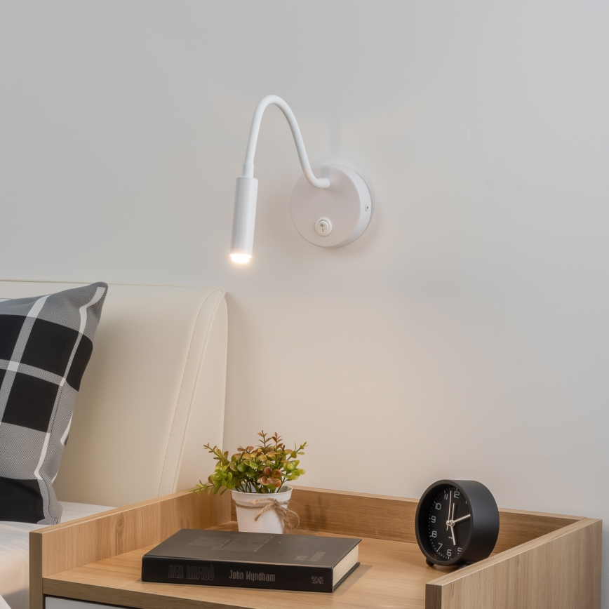 Brilagi - Candeeiro de parede LED flexível com regulação MAYA 1xG9/4W/230V branco 2700-6500K Wi-Fi Tuya