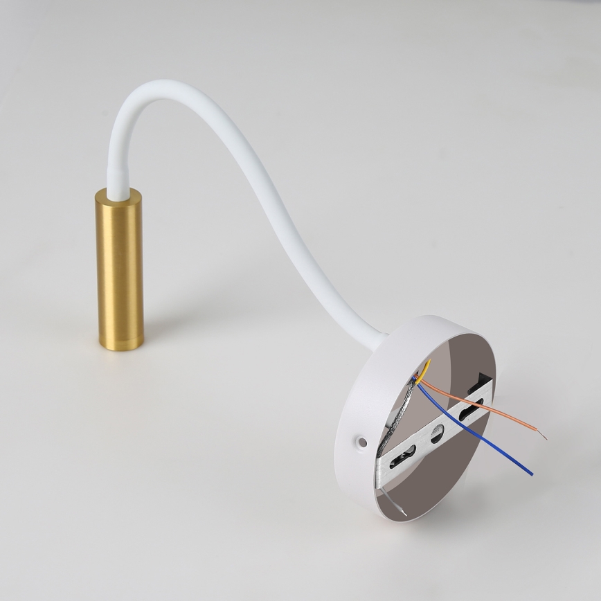 Brilagi - Candeeiro de parede LED flexível com regulação MAYA 1xG9/4W/230V branco/dourado 2700-6500K Wi-Fi Tuya
