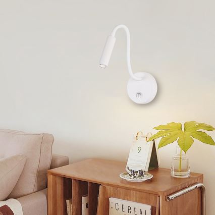 Brilagi - Candeeiro de parede LED flexível com regulação MAYA 1xG9/4W/230V branco 2700-6500K Wi-Fi Tuya