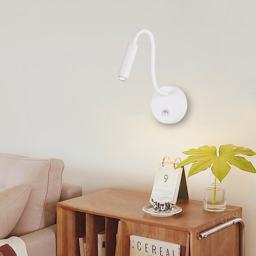 Brilagi - Candeeiro de parede LED flexível com regulação MAYA 1xG9/4W/230V branco 2700-6500K Wi-Fi Tuya