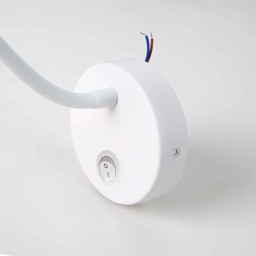 Brilagi - Candeeiro de parede LED flexível MAYA LED/3W/230V 4000K branco/dourado