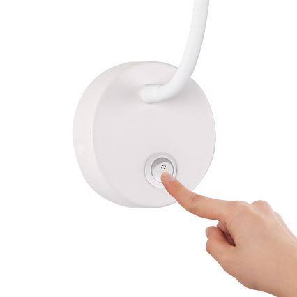 Brilagi - Candeeiro de parede LED flexível MAYA LED/3W/230V 4000K branco/dourado