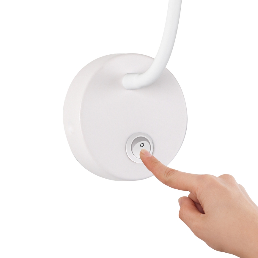 Brilagi - Candeeiro de parede LED flexível MAYA LED/3W/230V 4000K branco/dourado
