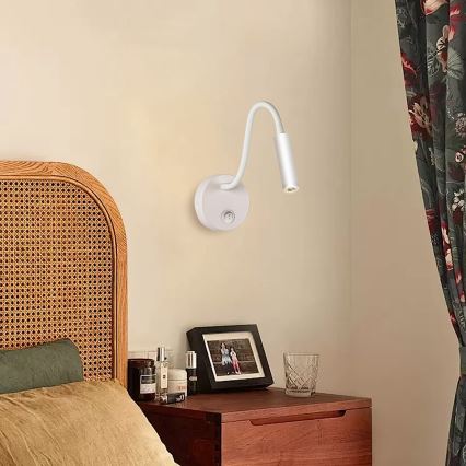 Brilagi - Candeeiro de parede LED flexível MAYA LED/3W/230V 4000K branco