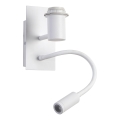 Brilagi - Candeeiro de parede LED flexível NUBILA 1xE27/25W/230V + LED/3W branco