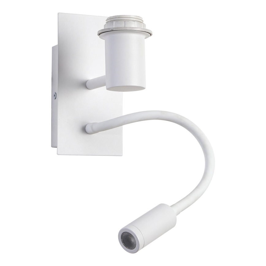 Brilagi - Candeeiro de parede LED flexível NUBILA 1xE27/25W/230V + LED/3W branco
