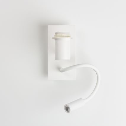 Brilagi - Candeeiro de parede LED flexível NUBILA 1xE27/25W/230V + LED/3W branco