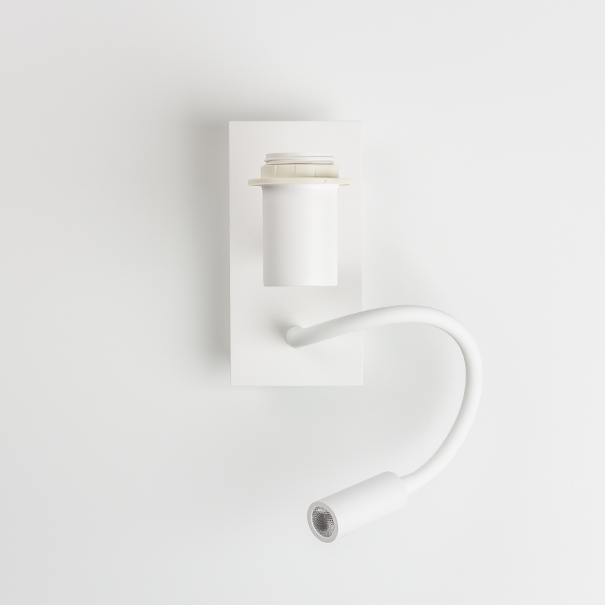 Brilagi - Candeeiro de parede LED flexível NUBILA 1xE27/25W/230V + LED/3W branco