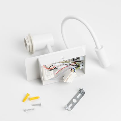 Brilagi - Candeeiro de parede LED flexível NUBILA 1xE27/25W/230V + LED/3W branco