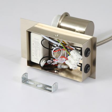 Brilagi - Candeeiro de parede LED flexível NUBILA 1xE27/25W/230V + LED/3W cromado mate/creme
