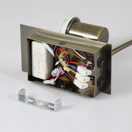 Brilagi - Candeeiro de parede LED flexível NUBILA 1xE27/25W/230V + LED/3W latão/creme