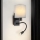 Brilagi - Candeeiro de parede LED flexível NUBILA 1xE27/25W/230V + LED/3W preto/cinzento