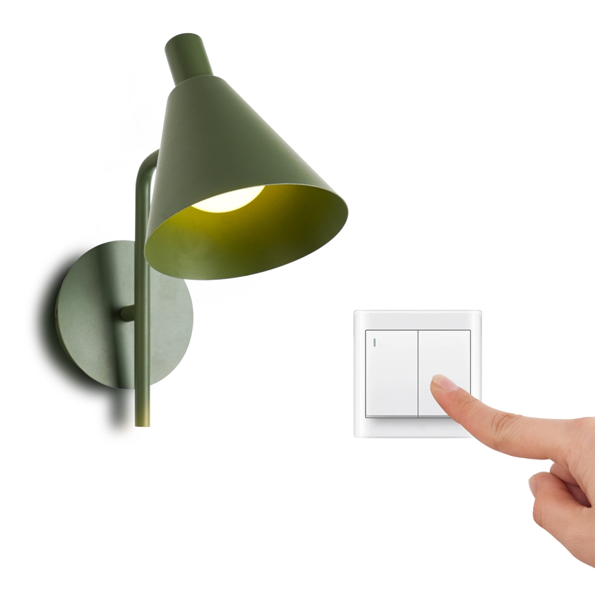 Brilagi - Candeeiro de parede LED LUCERA LED/3W/230V verde
