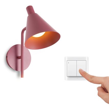 Brilagi - Candeeiro de parede LED LUCERA LED/3W/230V vermelho borgonha