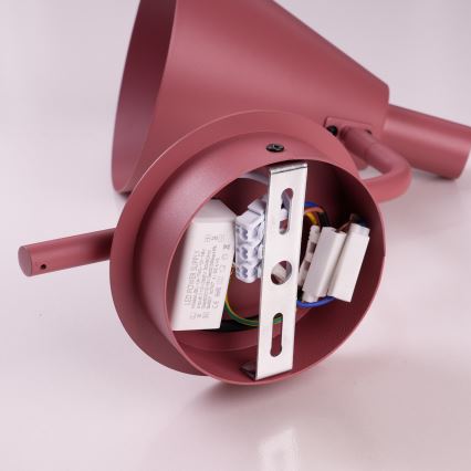 Brilagi - Candeeiro de parede LED LUCERA LED/3W/230V vermelho borgonha