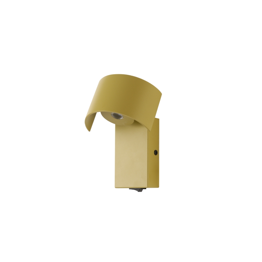 Brilagi - Candeeiro de parede LED VASTO LED/3W/230V amarelo