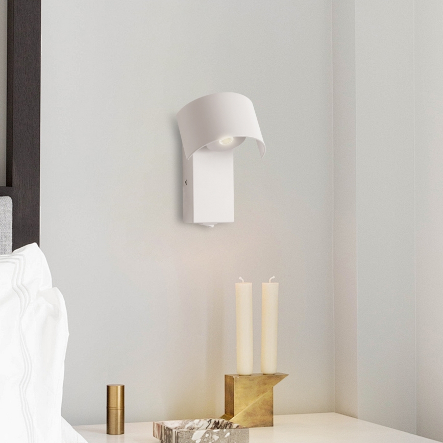 Brilagi - Candeeiro de parede LED VASTO LED/3W/230V branco