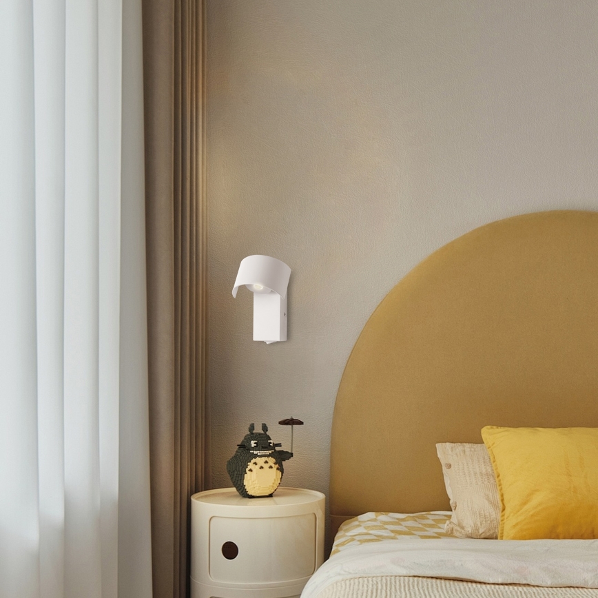 Brilagi - Candeeiro de parede LED VASTO LED/3W/230V branco