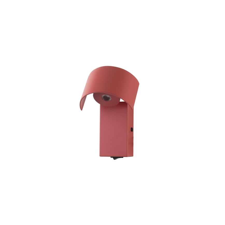 Brilagi - Candeeiro de parede LED VASTO LED/3W/230V vermelho borgonha