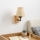 Brilagi - Candeeiro de parede NUBILA WOOD 1xE27/25W/230V carvalho/castanho claro