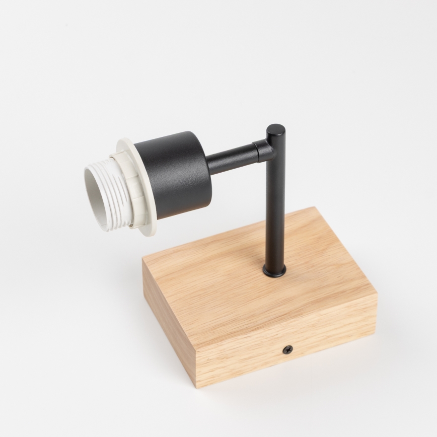Brilagi - Candeeiro de parede NUBILA WOOD 1xE27/25W/230V carvalho/castanho