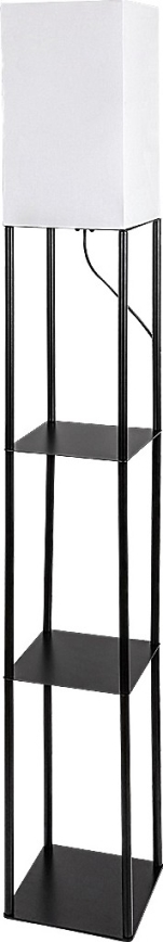 Brilagi - Candeeiro de pé com prateleiras GRADUS 1xE27/40W/230V preto/branco
