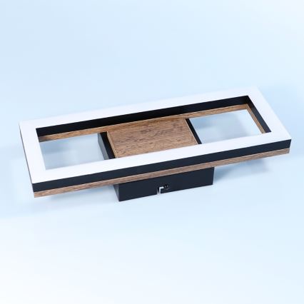 Brilagi - Candeeiro de tecto LED dimerizável VELVET SQUARE LED/24W/230V 43x43 cm 3000/4000/6500K + comando remoto rosa