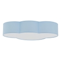 Brilagi - Candeeiro de tecto infantil NIMBUS 4xE27/15W/230V 46x63 cm azul