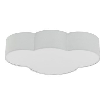 Brilagi - Candeeiro de tecto infantil NIMBUS 4xE27/15W/230V 46x63 cm cinzento