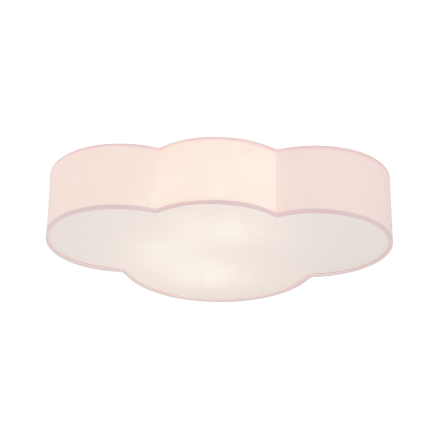 Brilagi - Candeeiro de tecto infantil NIMBUS 4xE27/15W/230V 46x63 cm rosa