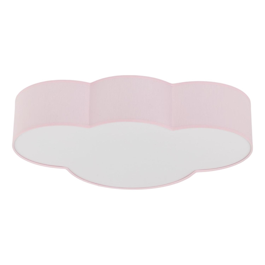 Brilagi - Candeeiro de tecto infantil NIMBUS 4xE27/15W/230V rosa
