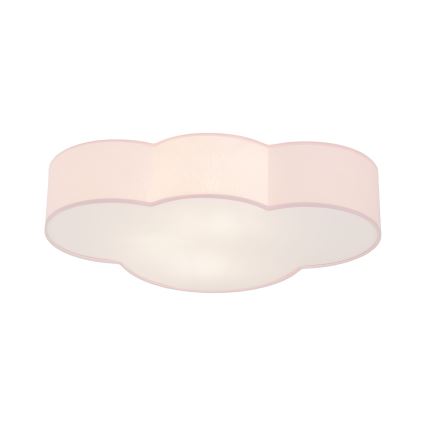Brilagi - Candeeiro de tecto infantil NIMBUS 4xE27/15W/230V rosa