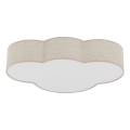 Brilagi - Candeeiro de tecto infantil NIMBUS LINEN 4xE27/15W/230V bege