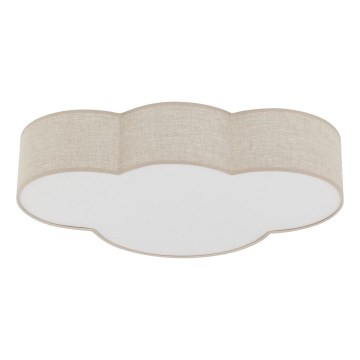Brilagi - Candeeiro de tecto infantil NIMBUS LINEN 4xE27/15W/230V bege