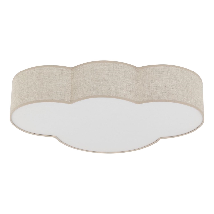 Brilagi - Candeeiro de tecto infantil NIMBUS LINEN 4xE27/15W/230V bege