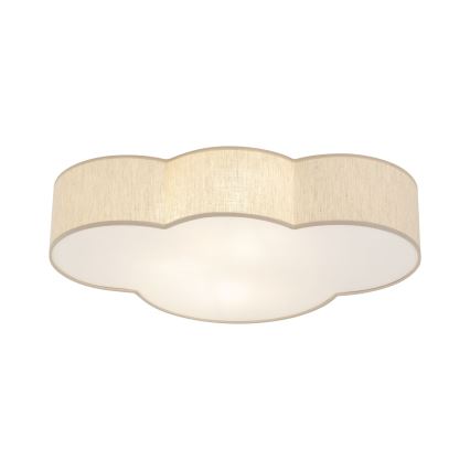 Brilagi - Candeeiro de tecto infantil NIMBUS LINEN 4xE27/15W/230V bege