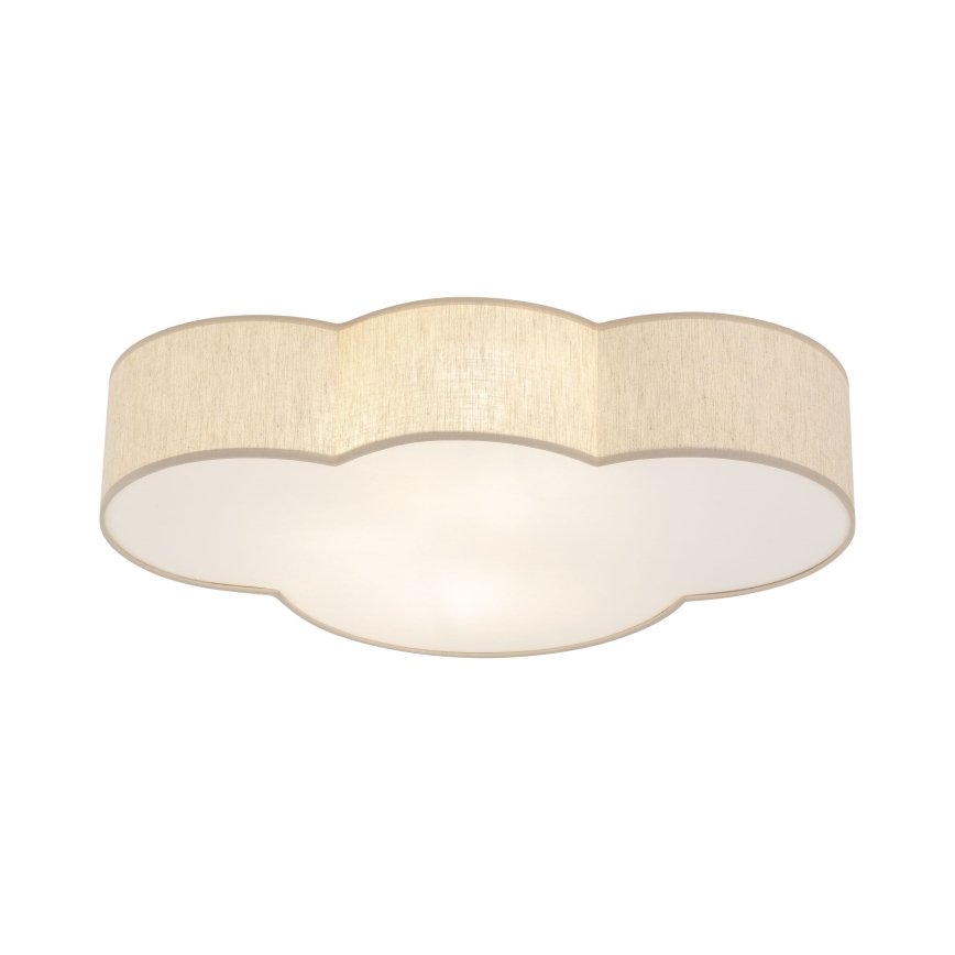 Brilagi - Candeeiro de tecto infantil NIMBUS LINEN 4xE27/15W/230V bege