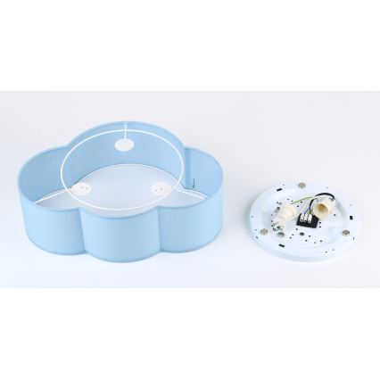 Brilagi - Candeeiro de tecto infantil NIMBUS MINI 2xE27/15W/230V azul