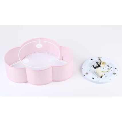 Brilagi - Candeeiro de tecto infantil NIMBUS MINI 2xE27/15W/230V rosa