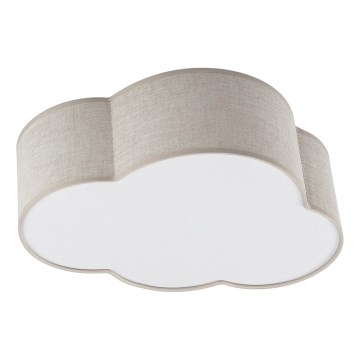 Brilagi - Candeeiro de tecto infantil NIMBUS MINI LINEN 2xE27/15W/230V 31x43 cm bege