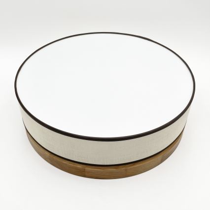 Brilagi - Candeeiro de tecto LED BELLADONNA LED/36W/230V, Ø 40 cm, creme/carvalho