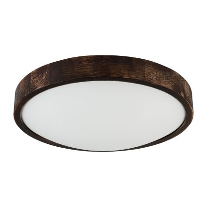 Brilagi - Candeeiro de tecto LED CARVALHO SLIM SMOKEY LED/36W/230V carvalho Ø 37,5 cm