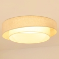 Brilagi - Candeeiro de tecto LED dimerizável SHINE LED/24W/230V diâmetro 60 cm 3000/4000/6500K creme + controlo remoto