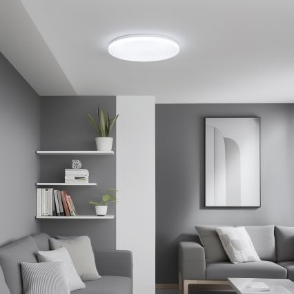 Brilagi - Candeeiro de tecto LED regulável inteligente/24W/230V Ø 38 cm 2700–6500K Wi‑Fi compatível com Tuya + controlo remoto